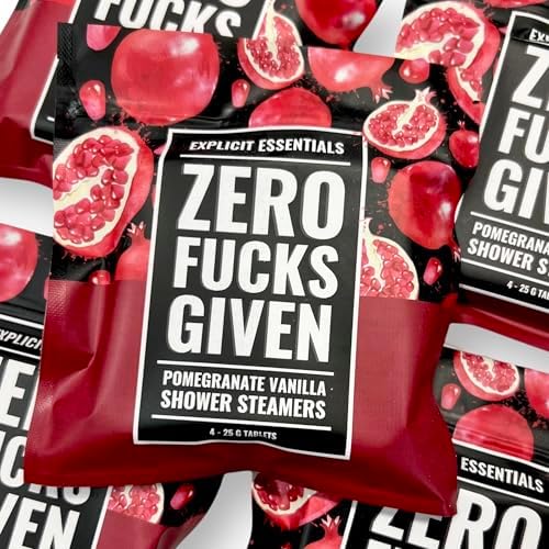 Explicit Essentials Zero F’s Given Shower Steamer | Vanilla Pomegranate Aromatherapy Shower Steamer for Stress Relief & Relaxation | Spa Shower Gift for Self-Care, Birthdays & Holidays - Image 4