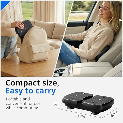 RYGEO Mini Foot Massager Classic, Leg Waist Workout Vibrating Plate High-Frequency Vibrating Massager, Buttocks Muscle Stiffness Relief, Fast Relief from Neuropathy, Improves Blood Circulation - Image 4