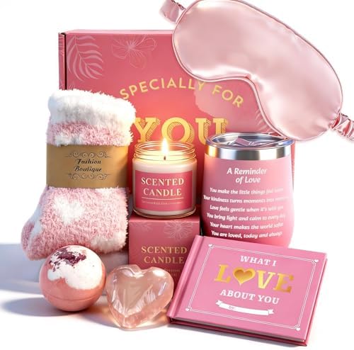 Pink Halloween Boo Basket Gifts Box for Women Thanksgiving Birthday Gift by ANOTION