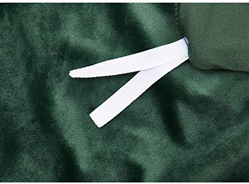 TONGDADA Weighted Blanket Cover (Dark Green Minky, 48''x72'' Duvet Cover) - Image 6