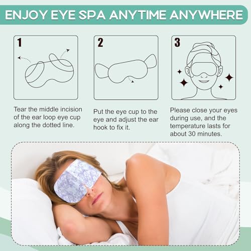 XPCARE 48 Pack Steam Eye Mask Disposable for Dry Eyes Cornea Care (Jasmine) - Image 5
