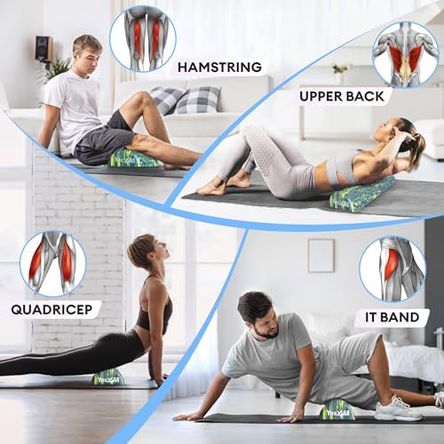Yes4All EVA Firm Foam Roller for Stretching, Half Yoga Back Roller for Muscle Massage for Pilates, Yoga, Balance & Core Exercises - 12/36 inches - Image 5