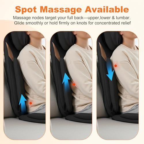 Shiatsu Neck and Back Massager, Rolling Up and Down Deep Tissue Pain Relief - Image 6