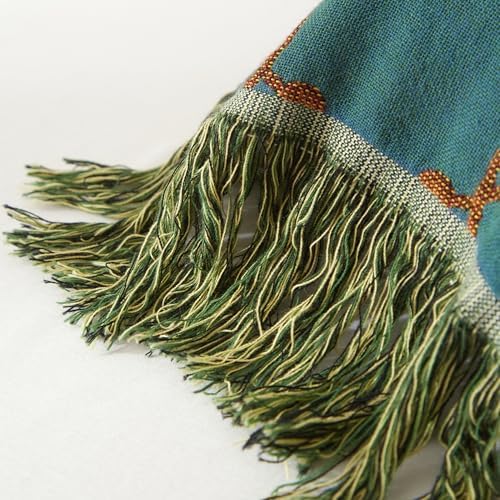 Boho Throw Blanket for Bed 60”x80”, 100% Cotton Blanket for Couch Sofa - Image 7