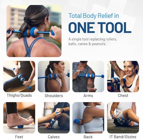 MOBO Deep Tissue Muscle Roller Stick for Back, Leg Recovery Massage Roller - Image 3