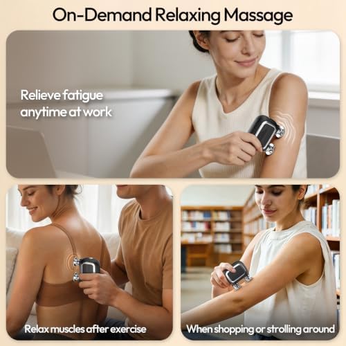 Dual Head Mini Massage Gun, Portable Hand Held Massager with 3 Speeds for Travel & Muscle Comfort, High-Power Stable Motor for Deep Issues Massage for Leg, Arm and Back - Image 3