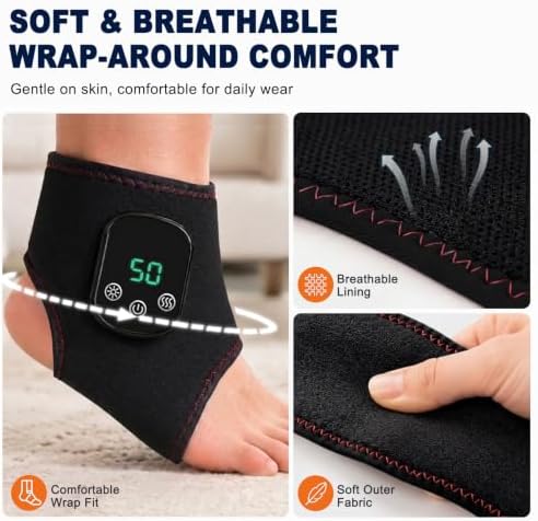 2 PackFoot Massager for Neuropathy, Heated Foot & Ankle Wraps - Image 6