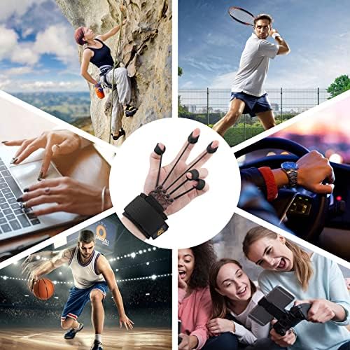 Finger Strengthener Stroke Recovery Physical Therapy Equipment Stretcher Hand Strengthener Hand Workout Extension Exerciser Hand Grip Trainer (Enhanced Kit - Black) - Image 7