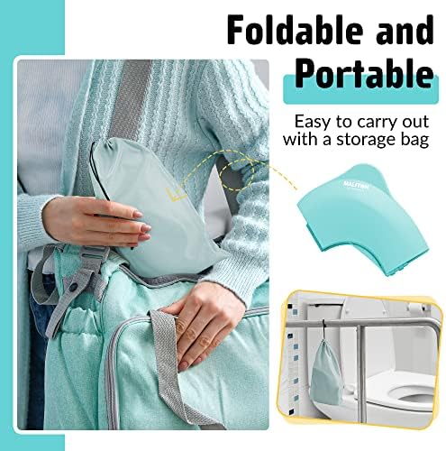 Maliton Foldable Travel Potty Training Seat for Toddlers with Splash Guard - Image 6
