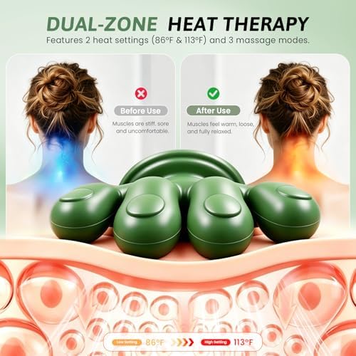 2026 4D Neck Massager with Heat, Deep Tissue Pain Relief,Shoulder Massager - Image 4