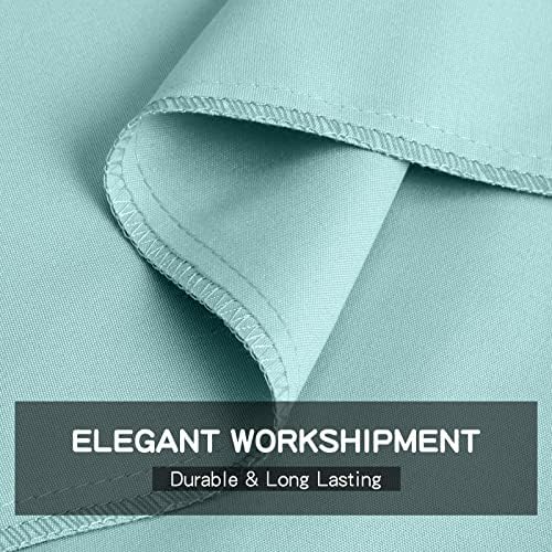 FreshCulture Twin XL Flat Sheet - Hotel Quality Twin XL Flat Sheet Only - Brushed Microfiber Top Sheet - Ultra Soft & Breathable - Wrinkle-Free - Easy Care - Single Flat Sheet (Twin XL, Spa Blue) - Image 4