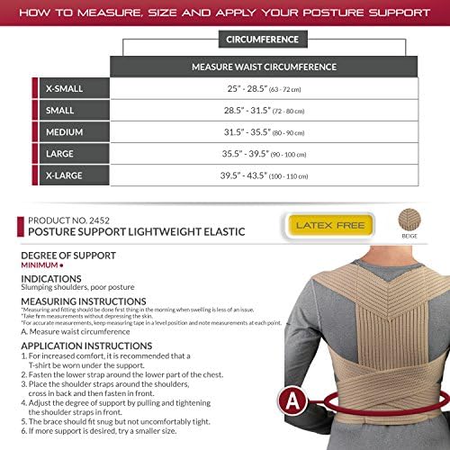 OTC Posture Support, Correct Shoulder Slump Poor Body Position, Large - Image 3