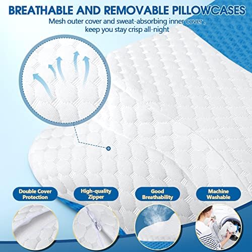 CHxxy Memory Foam Pillows, Cervical Pillow for Neck & Shoulder Pain Relief - Image 5
