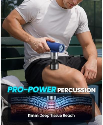 BOB AND BRAD A7 Pro Massage Gun with Heat and Cold for Deep Tissue Massage - Image 3