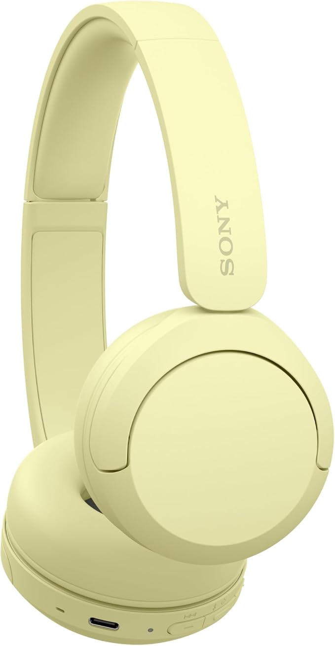 Sony WH-CH520 Wireless On-Ear Bluetooth Headphones with Mic, Butter Yellow | Comfortable Lightweight Design, Up to 50 Hrs Battery with Quick Charging, Multipoint Connection, Clear Calls, Swivel design - Image 7