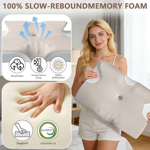 Ergonomic Memory Foam Cervical Pillow for Neck and Shoulder Pain - Image 2