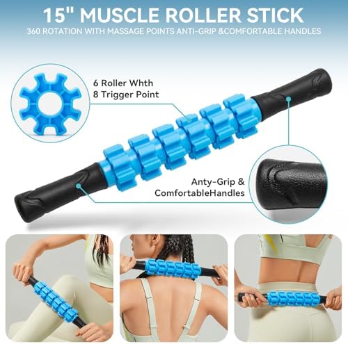 Krightlink 5 in1 Foam Roller Set High Density Foam Roller Muscle Recovery - Image 3