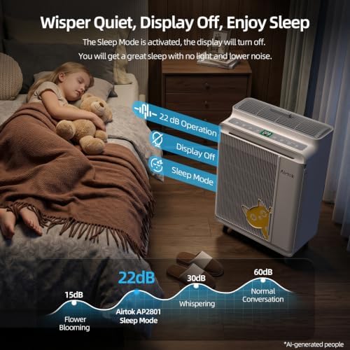 AIRTOK Air Purifier for Home Bedroom Large Room - Image 6