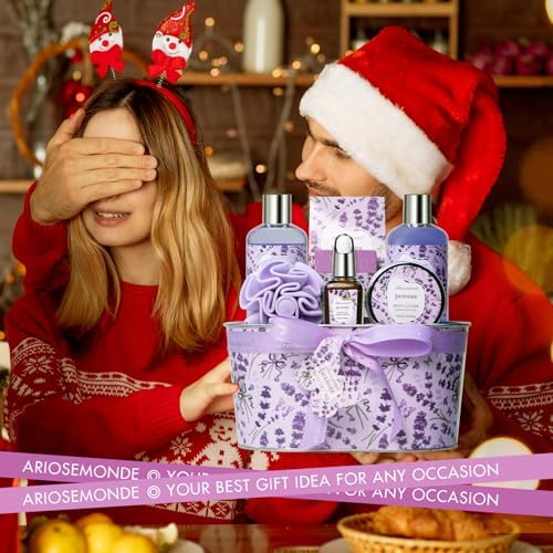 Gifts for Women Lavender Gift Basket for Women Relaxing Bath Gift Basket - Image 7