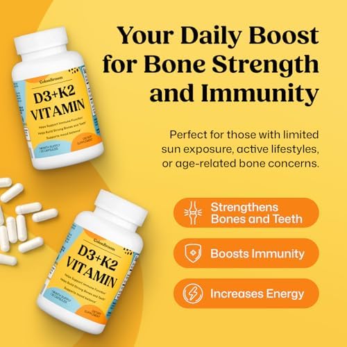 ColonBroom Vitamin D3 K2 for Immune, Bone & Mood Support, 30 Capsules - Image 4