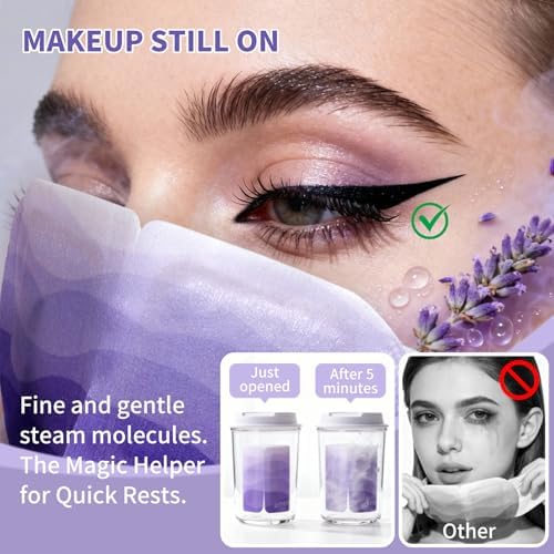 Variety Steam Eye Mask Sleep Self Heating Cornea Care Rest Disposable Relaxation Gifts Self Care Travel Essentials for Dry Eyes 10 Packs - Image 3