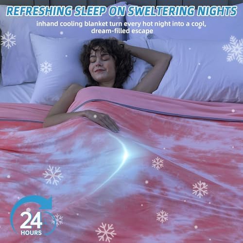 inhand Cooling Blanket Twin Size (60"x80"), Cooling Blankets for Hot Sleepers, Absorbs Heat to Keep Adults Cool for Summer Nights Sweats, Thin Cold Lightweight Blanket for Couch Bed, All Season Use - Image 6
