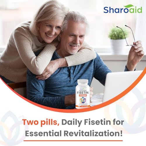1500mg Fisetin Supplements - Powerful Absorption with Liposomal Delivery,98% Pure Fisetin,Polyphenol Antioxidant for Healthy Aging,Non-GMO - 1 Bottles, 60 Softgels for Adults - Image 6