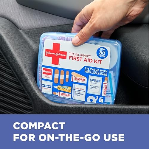 BAND-AID Brand Travel Ready Portable First Aid Kit, 80 Piece - Image 3