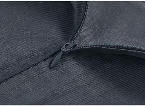 TONGDADA Weighted Blanket Cover (Dark Grey Cotton, 90''x108'' Duvet Cover) - Image 6
