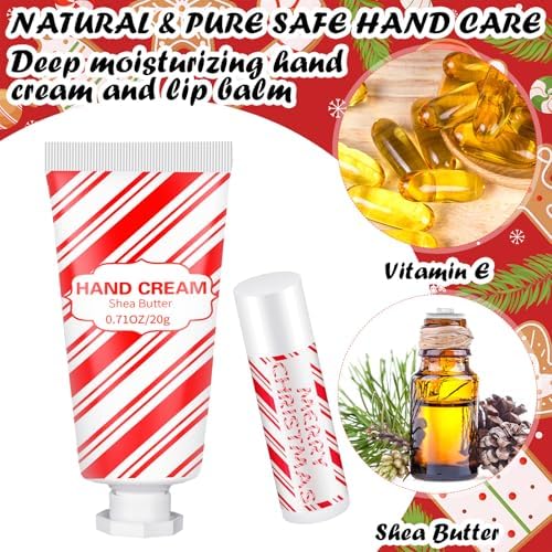 144 Pcs Christmas Candy Lip Balm Hand Cream Party Favor Gifts - Image 3
