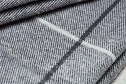 Arus Acrylic Highlands Collection Queen Size Throw Blanket Gray, 60x80 - Image 3