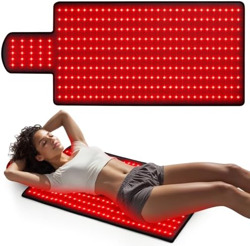 LITDUCK Body Red Light Therapy Mat, Eligible Red Light Therapy Blanket, 2in1 LEDs(660nm& 850nm), Premium Leather, Adjustable Timer & Intensity by LITDUCK