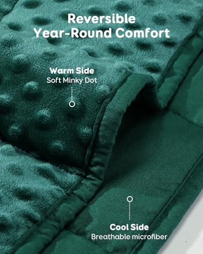 Kivik 12lbs Weighted Blanket for Adults, 48"x72" Twin Size Heavy Blankets - Image 3