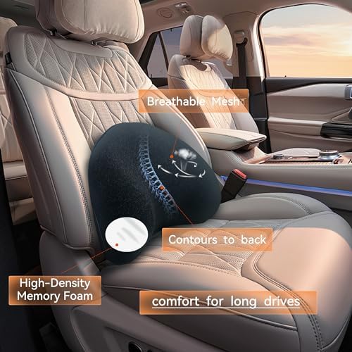 Super Snug Lumbar Support Pillow for Car, 100% Memory Foam Back Support - Image 4