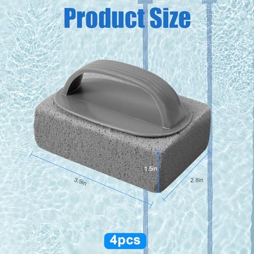 4Pcs Pumice Stone for Cleaning with Handheld, Pools Pumice Stone - Image 2