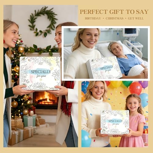 Birthday Gifts for Women - 11 Pcs Self Care Gift Basket Set for Sister Friend Mom - Get Well Soon Gift Box - Recovery After Surgery Care Package - Friendship Cheer Up Inspirational Thank You Present - Image 6