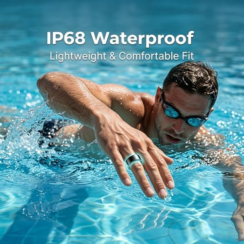 TERRALAB 2.0 Smart Ring,iOS & Android Compatible,IP68 Waterproof,Sports/Stress/Blood Oxygen/Heart Rate/Sleep Health Monitoring for Women&Men, with a Charging Case,No Subscription Fee - Image 6