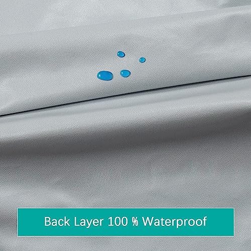 Waterproof Massage Table Cover 2-Piece Set, Fitted Sheet & Face Cover, Grey - Image 3
