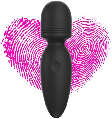 Mini Wand Massager,Small Cordless Handheld Massager with 10 Quiet Vibration Modes, Personal Handheld Rechargeable Massager for Neck Shoulder Back Body [4.35 * 1.18 inches] by Apowand