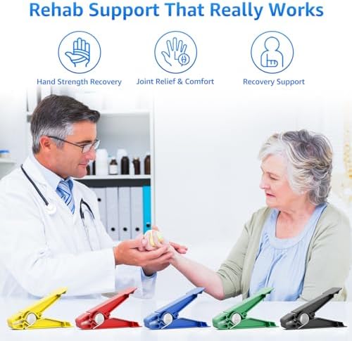 FitBeast Finger Exerciser Set – 5 Resistance Clips for Hand Therapy, Grip Strength & Dexterity – Ideal Finger Strengthener for Rehab, Stroke Recovery, Arthritis, Seniors & Athletes - Image 5