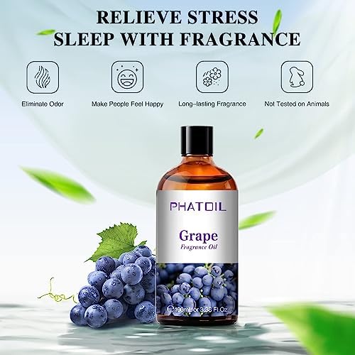 PHATOIL Grape Fragrance Oil for Diffuser Aromatherapy 3.38FL.OZ - Image 3