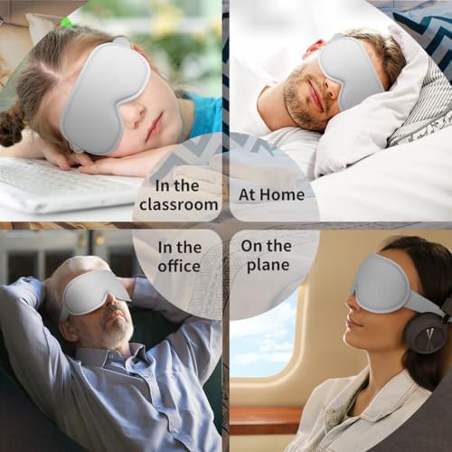Easysleep Sleep Eye Mask for Side Sleeper Men Women Sleeping Mask for Light Blocking Zero Eye Pressure 3D Eye Cover with Adjustable Strap Soft Breathable Night Blindfold for Travel - Image 7