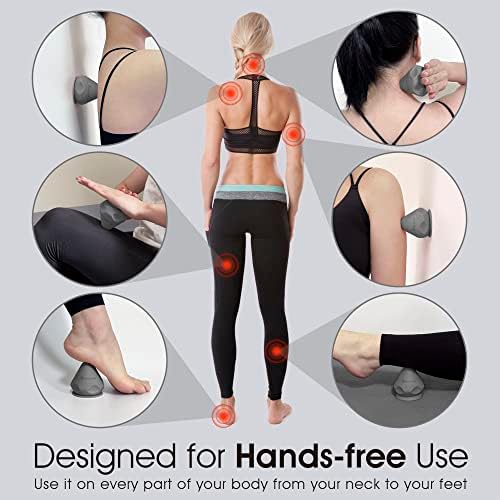 Solacium Mountable Massage Therapy Tool - Multi-Surface Suction Cup Wall Massage Tool for Sore Muscles, Myofascial Release, Stress Relief, Trigger Point and Deep Tissue Massage (Gray) - Image 2