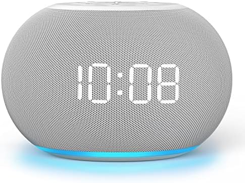 REACHER Auto-Dimmable Sound Machine Alarm Clock with 20 Sounds&Night Light by Reacher