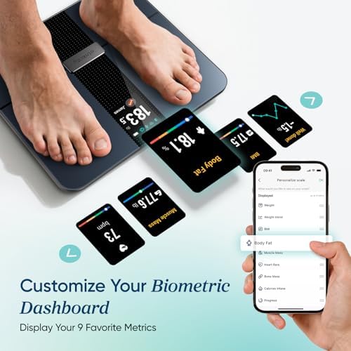 Etekcity Smart Scale for Body Weight and Fat, BMI, FSA Eligible, Black - Image 5