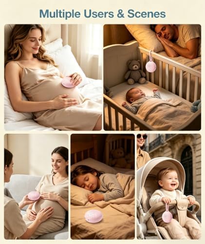 Sound Machine for Babies and Kids - Baby Sleep Soother, Pink - Image 3