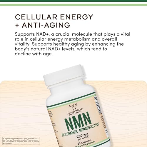 NMN 250mg per Serving, 99% Purity, Cellular Energy & Healthy Aging, 60 Caps - Image 4