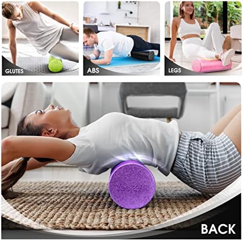 Yes4All High Density Foam Roller for Back, Variety of Sizes & Colors for Yoga, Pilates - Black - 24 Inches - Image 6