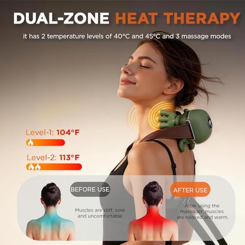 Neck Massager with Heat Cordless Neck and Shoulder Massager - Image 6