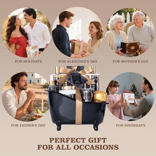 Gift for Dad Spa Gifts for Men Bath & Body Kit Spa Gift Set, Man Spa Basket - Image 6